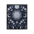 Tarot Celestial Indigo Framed Canvas Print Gallery Image 8