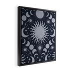 Tarot Celestial Indigo Framed Canvas Print Gallery Image 2