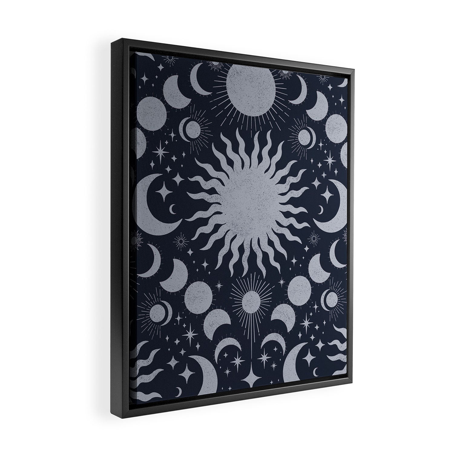 Tarot Celestial Indigo Framed Canvas Print Gallery Image 2