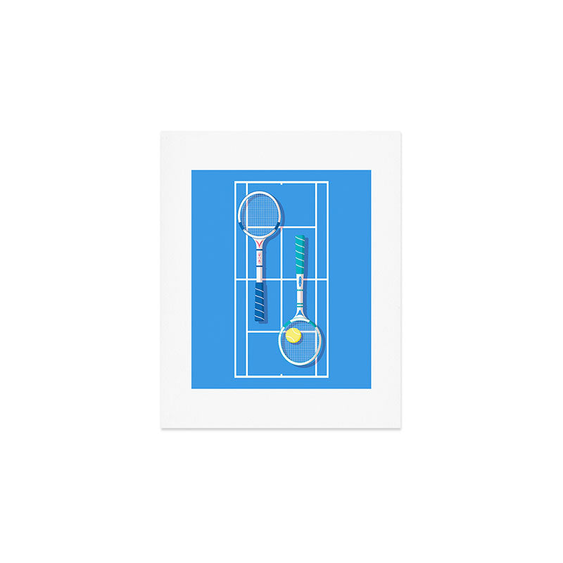 Tennis Retro Art Print Gallery Image 1