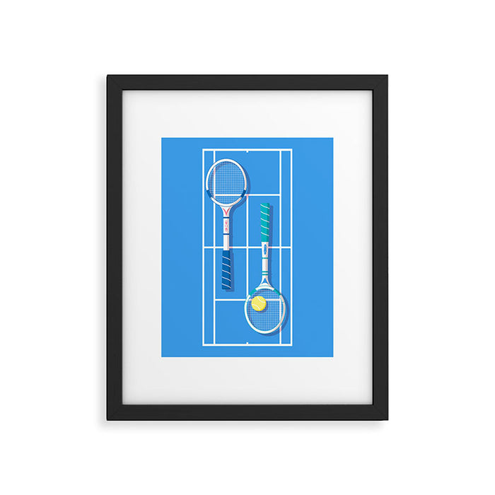 Tennis Retro Framed Art Print Gallery Image 1