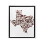 Texas Appaloosa Hide Framed Canvas Print Gallery Image 8