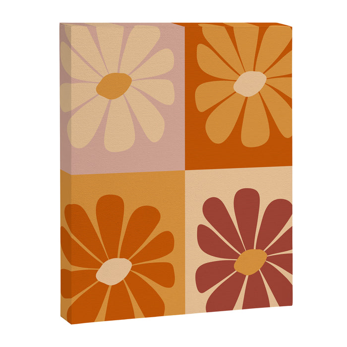 70's Daisy Bloom  Canvas Print Gallery Image 1
