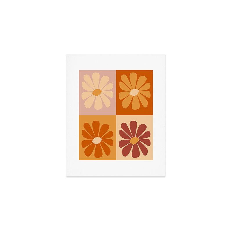 70's Daisy Bloom  Art Print Gallery Image 1