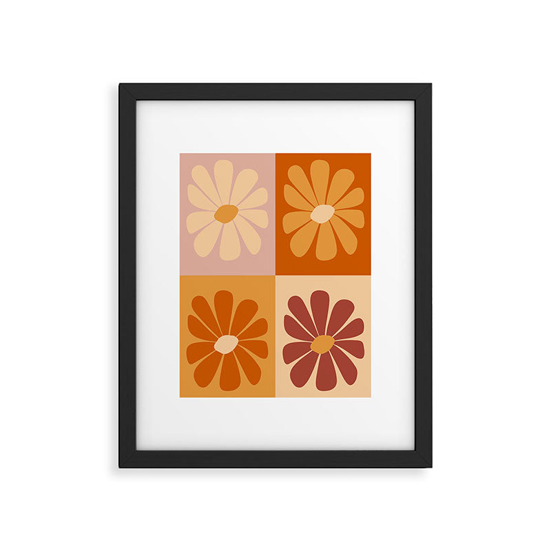 70's Daisy Bloom  Framed Art Print Gallery Image 6