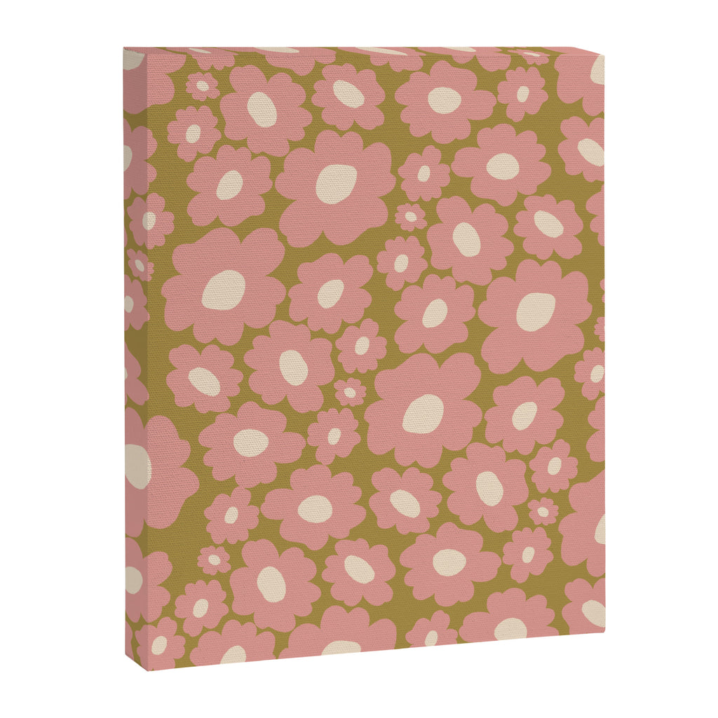 70âs Retro Floral  Canvas Print Gallery Image 8