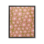 70âs Retro Floral  Framed Canvas Print Gallery Image 8