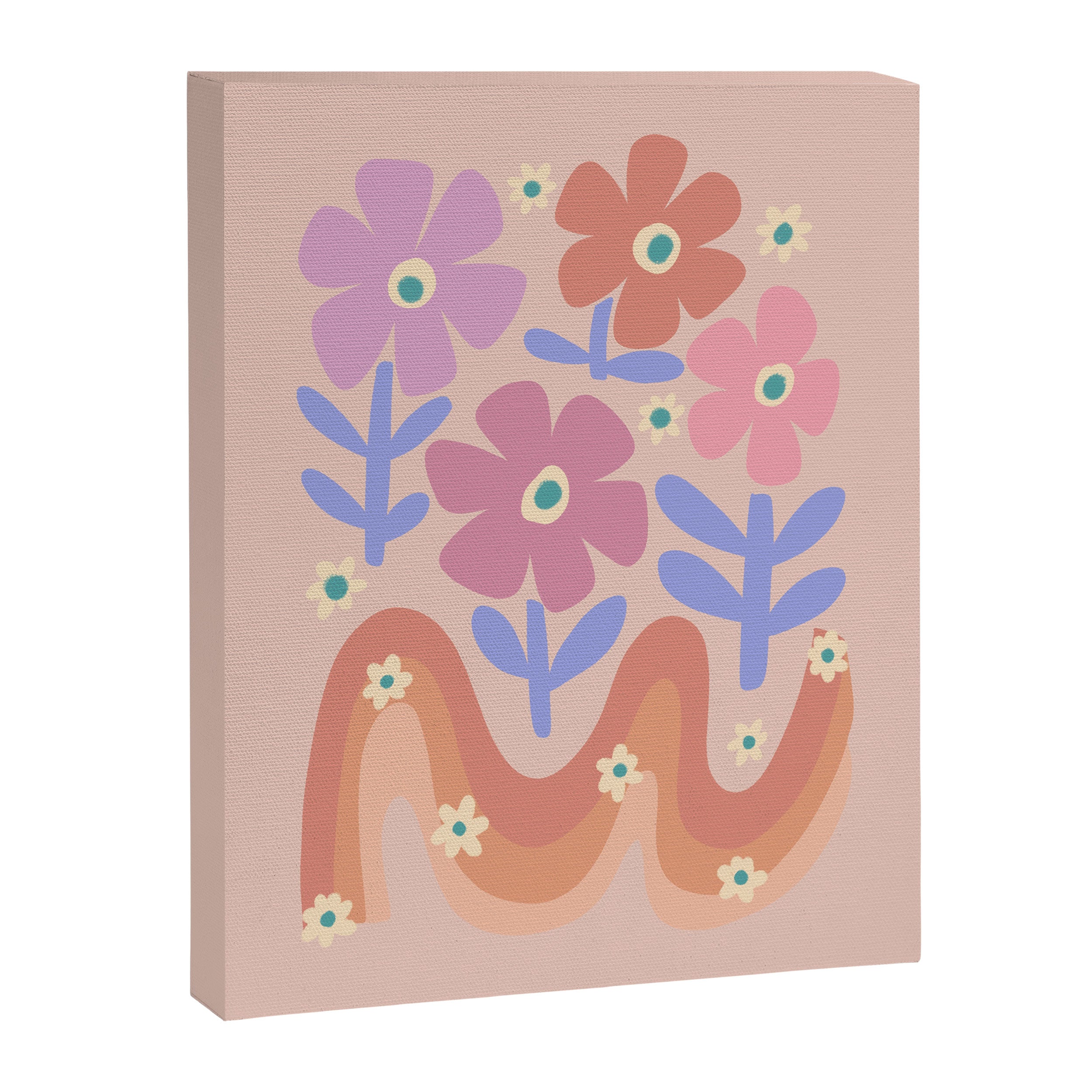 70s Retro Floral vibe Canvas Print Gallery Image 6