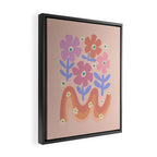 70s Retro Floral vibe Framed Canvas Print Gallery Image 2