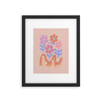 70s Retro Floral vibe Framed Art Print Gallery Image 5