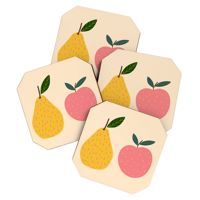 Apple and Pear  Coaster Gallery Image 1