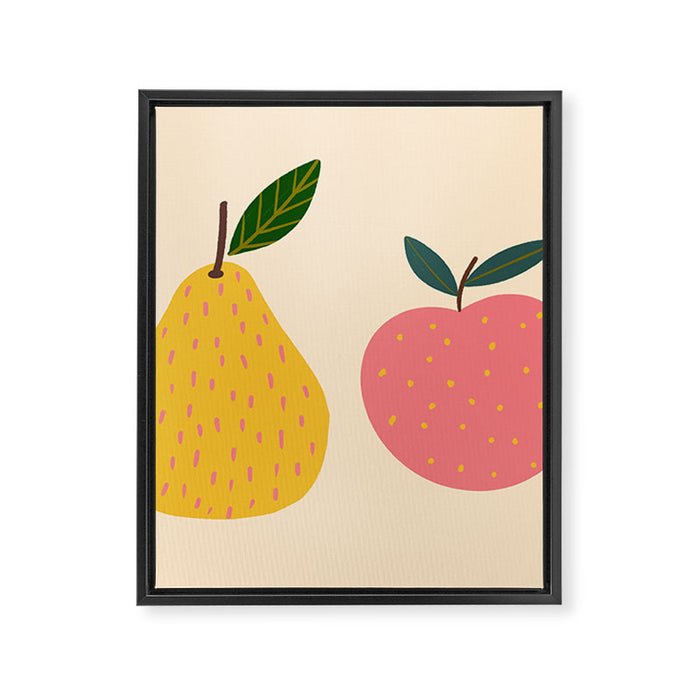 Apple and Pear  Framed Canvas Print Gallery Image 1