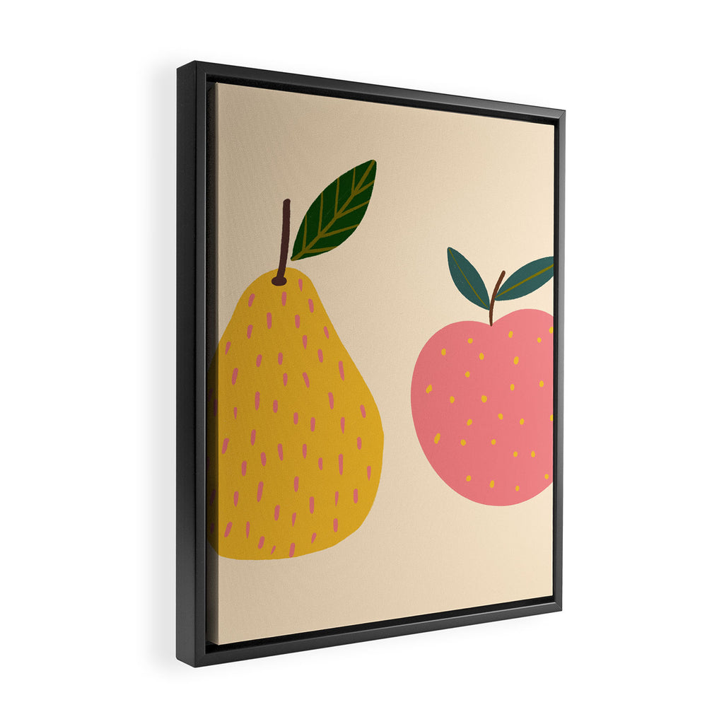 Apple and Pear  Framed Canvas Print Gallery Image 2