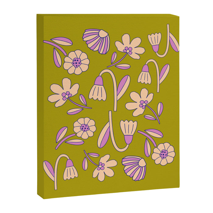 Art déco Floral  Canvas Print Gallery Image 1