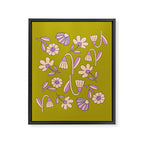 Art déco Floral  Framed Canvas Print Gallery Image 6