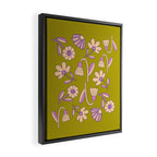 Art déco Floral  Framed Canvas Print Gallery Image 2