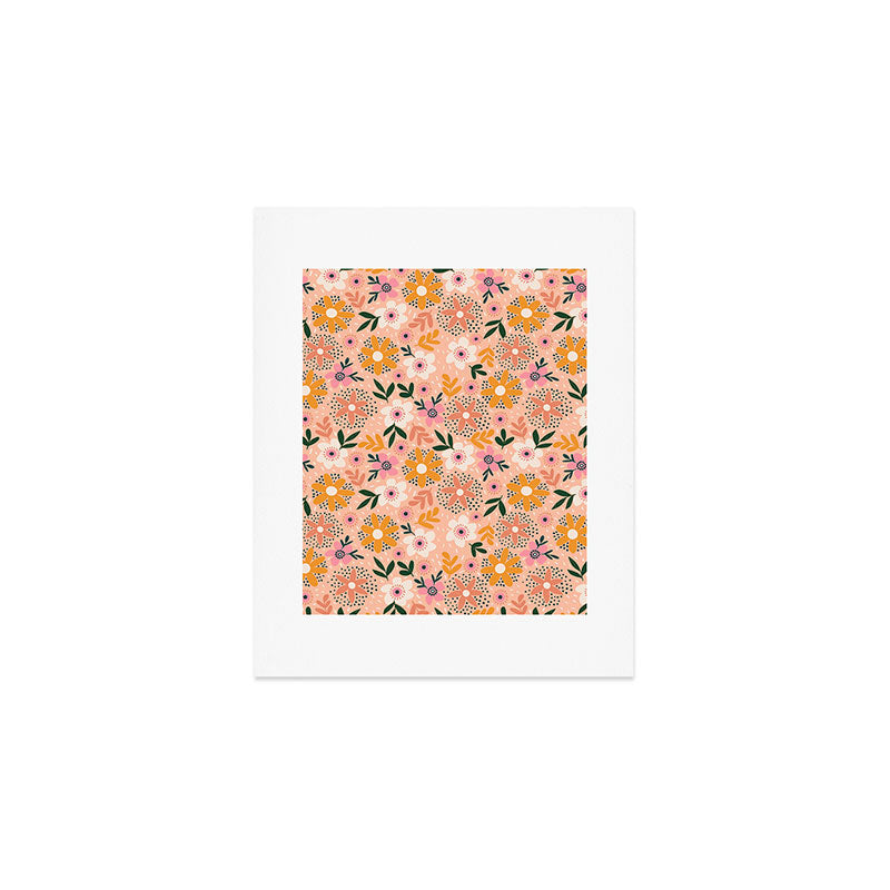 Autumn Floral Pattern Art Print Gallery Image 1