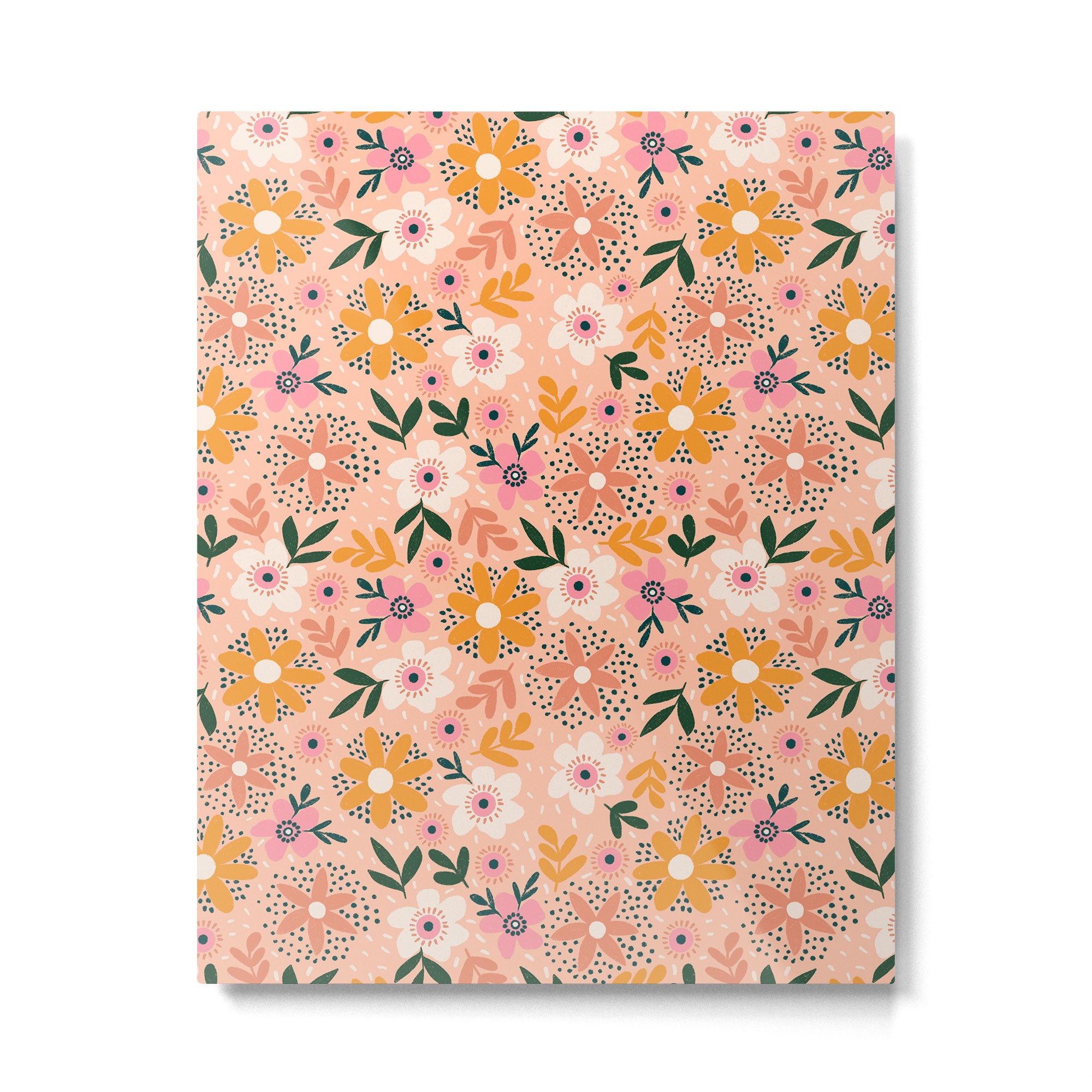 Autumn Floral Pattern Metal Print Gallery Image 6
