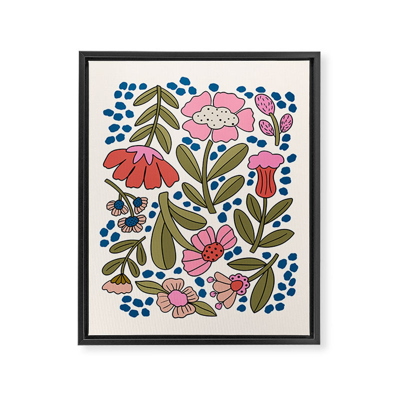Autumn Flowers  Framed Canvas Print Gallery Image 3