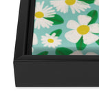 Big Bloom Floral - green Framed Canvas Print Gallery Image 3