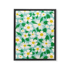 Big Bloom Floral - green Framed Canvas Print Gallery Image 8