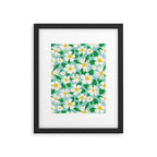Big Bloom Floral - green Framed Art Print Gallery Image 6