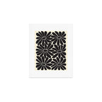 Big Daisy - Groovy Flower - Black & White Art Print Gallery Image 1