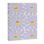 Big Daisy - Groovy Flower - Lilac and Yellow Canvas Print Gallery Image 8