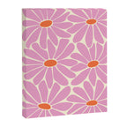 Big Daisy - Groovy Flower - Pink and Orange Canvas Print Gallery Image 8