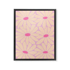 Big Daisy - Groovy Flower Pink Framed Canvas Print Gallery Image 8