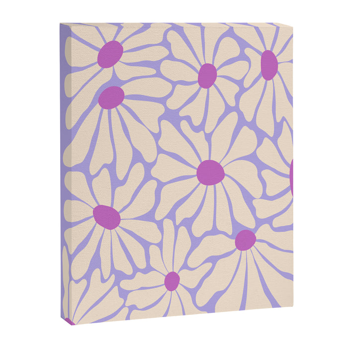 Big Groovy Flower - Purple Canvas Print Gallery Image 1