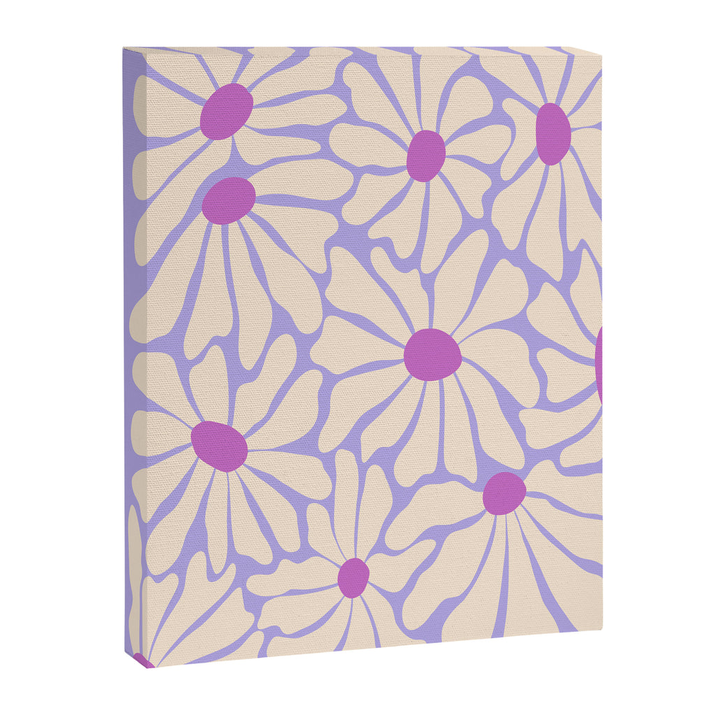 Big Groovy Flower - Purple Canvas Print Gallery Image 8