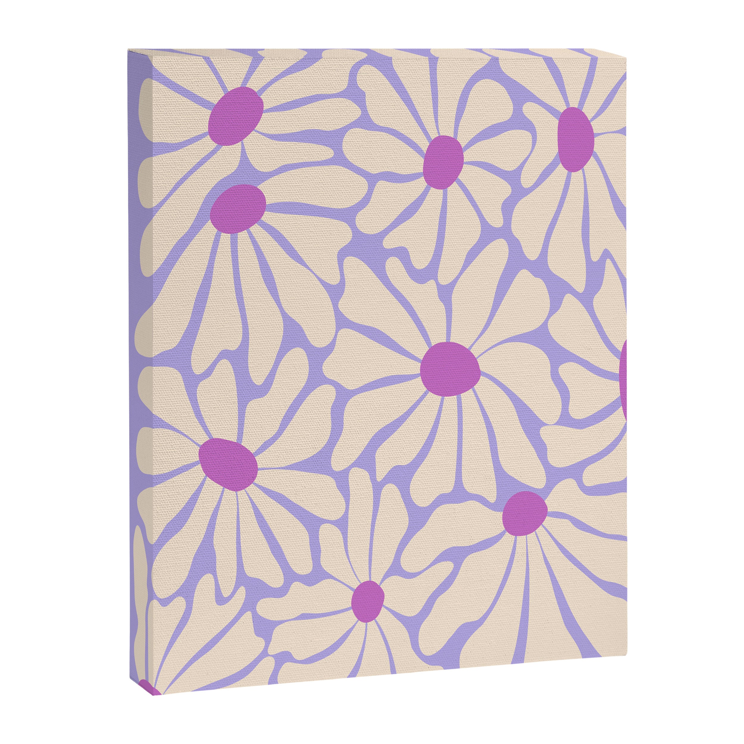 Big Groovy Flower - Purple Canvas Print Gallery Image 8