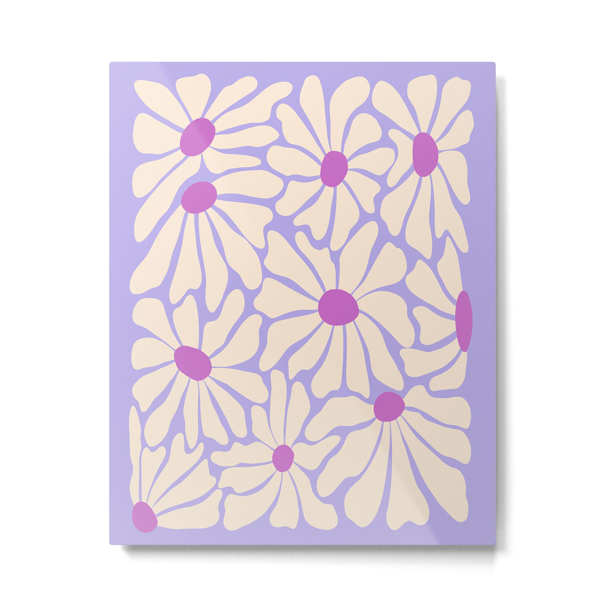 Big Groovy Flower - Purple Metal Print Gallery Image 6