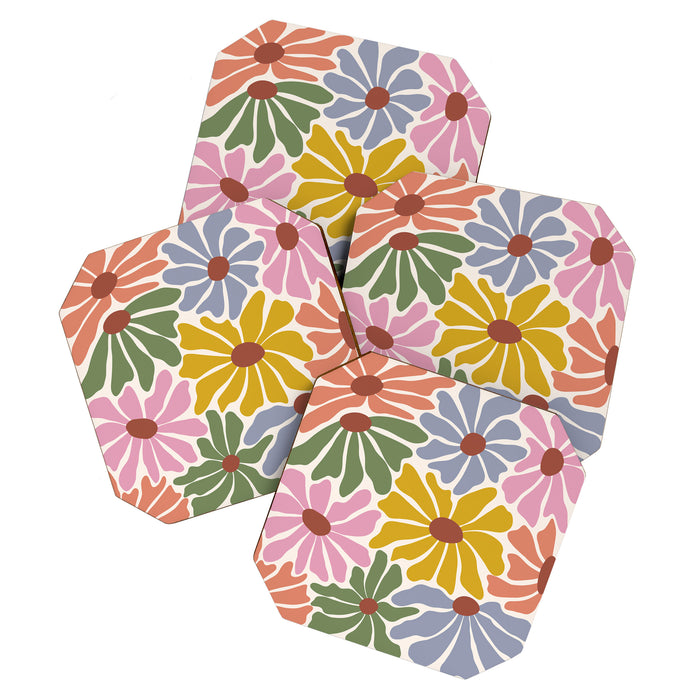Big Groovy Flower - Vintage Coaster Gallery Image 1
