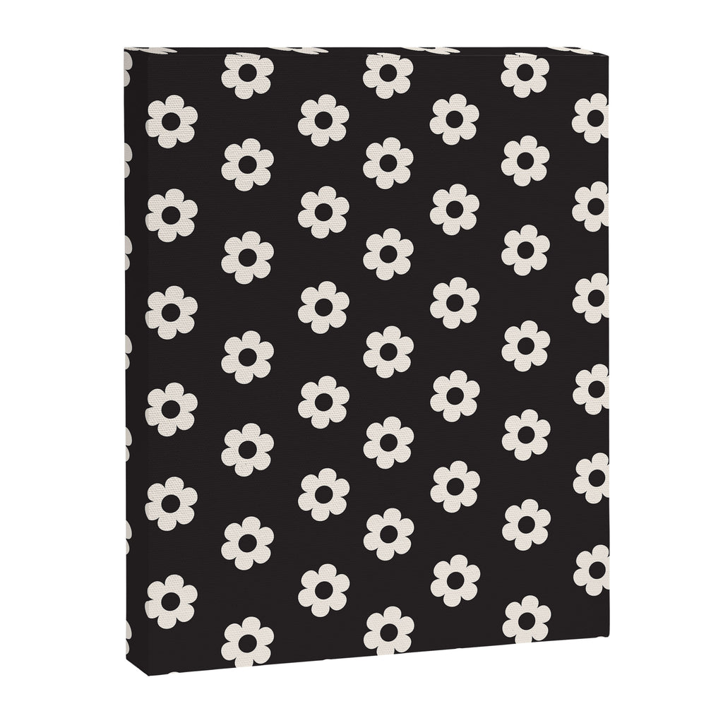 Black and White Daisy Flower Canvas Print Gallery Image 6
