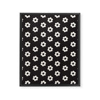 Black and White Daisy Flower Framed Canvas Print Gallery Image 6