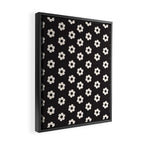 Black and White Daisy Flower Framed Canvas Print Gallery Image 2