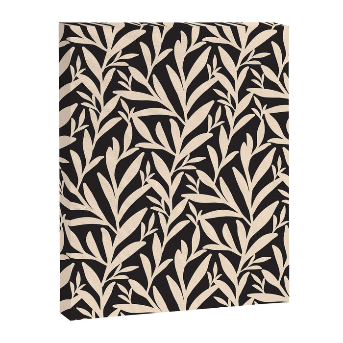 Black and White Leaves 2  Canvas Print Gallery Image 1