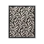 Black and White Leaves 2  Framed Canvas Print Gallery Image 8
