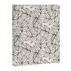 Black and White Leaves  Canvas Print Gallery Image 8
