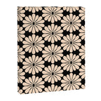 Black and White Retro Modern Daisy Canvas Print Gallery Image 6