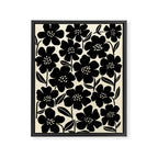 Black & White Blossom Framed Canvas Print Gallery Image 6