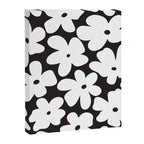 Black & White Flower - 70's White Daisies Canvas Print Gallery Image 8