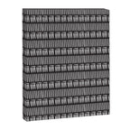 Black & White Stripe Pattern - black background Canvas Print Gallery Image 6