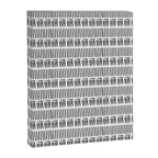 Black & White Stripe Pattern - white background Canvas Print Gallery Image 6