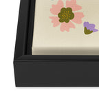 Blooming Flower - Cream  Framed Canvas Print Gallery Image 3
