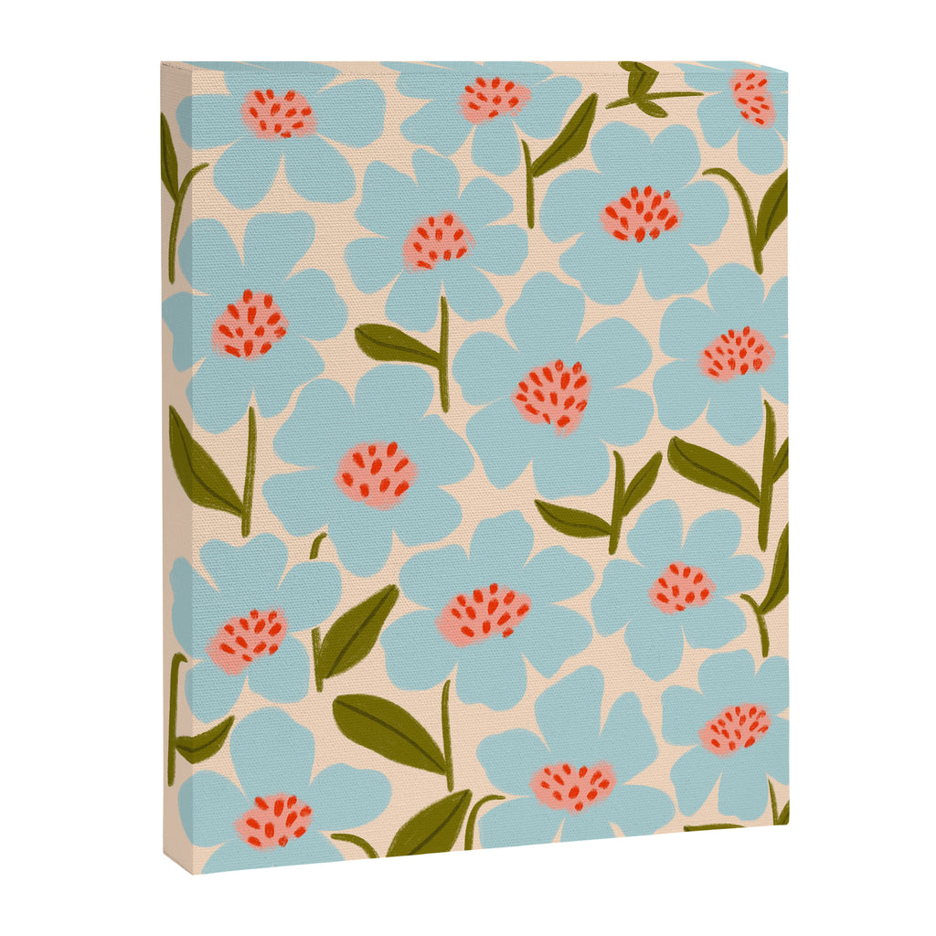 Blossom - Blue  Canvas Print Gallery Image 6