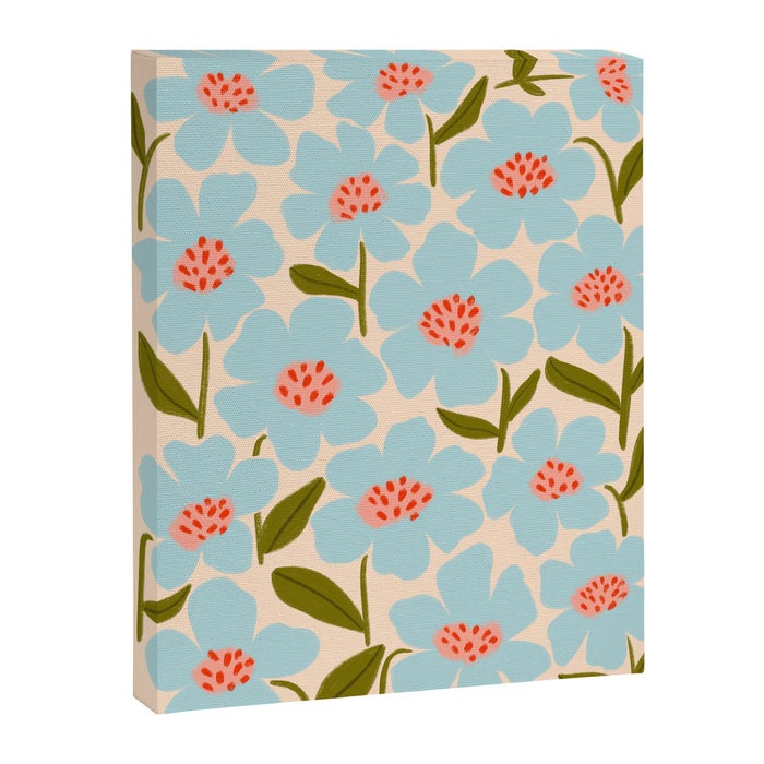 Blossom - Blue  Canvas Print Gallery Image 1