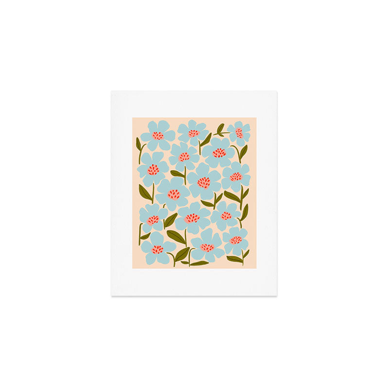Blossom - Blue  Art Print Gallery Image 1